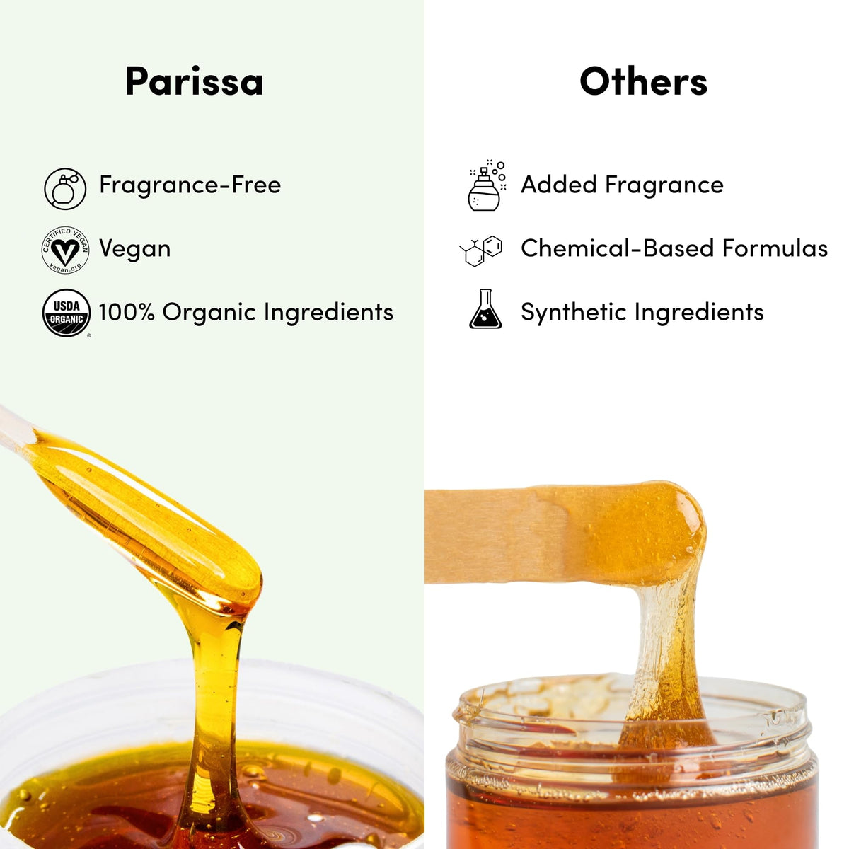 Parissa smooth leg after waxing illustrating gentle, hair-free results