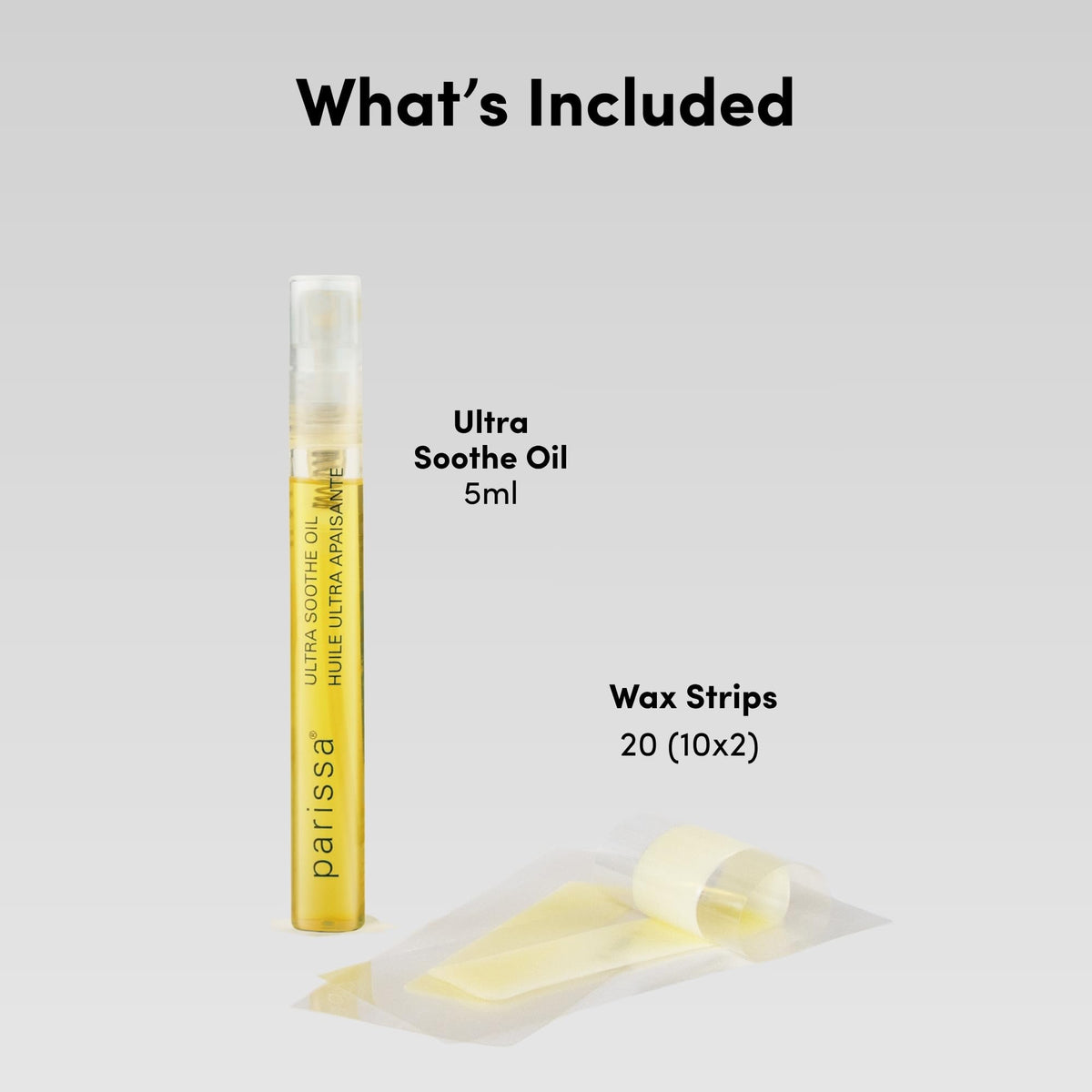 Parissa strip applied to upper lip demonstrating precise placement and clean hair removal