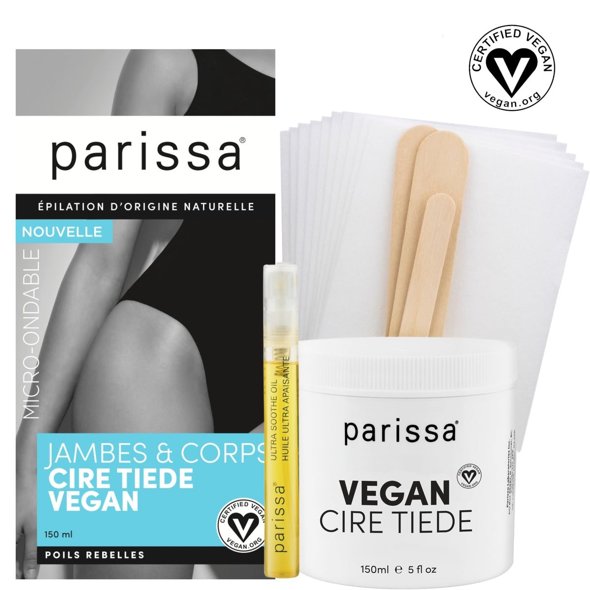 Parissa warm wax close-up texture showing smooth spreadable consistency
