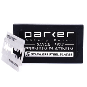 Parker dispenser open with five blades for compact travel and organization