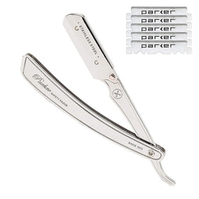 Parker SRX front profile showing balanced stainless-steel body and ergonomic handle benefit durability