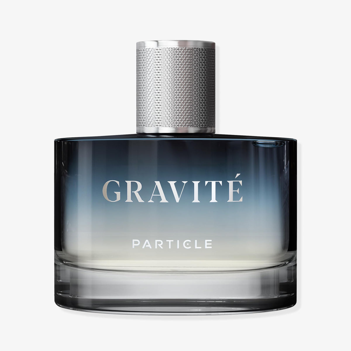 Particle Gravité front bottle showing modern label and sleek glass, appeals to refined routine