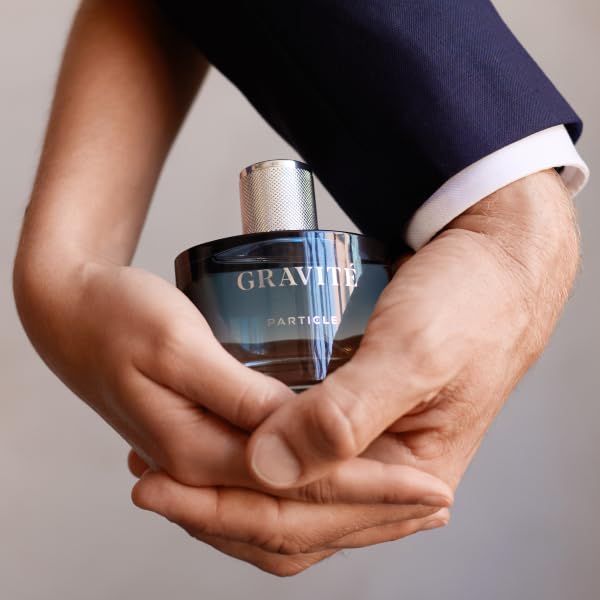 Particle Gravité in a travel kit with grooming essentials, convenient for on-the-go freshness