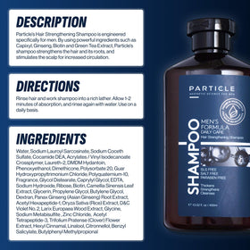 Particle on bathroom shelf in a men’s grooming routine setting