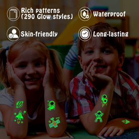PARTYWIND application step-by-step wet transfer on skin, demonstrating easy fast application
