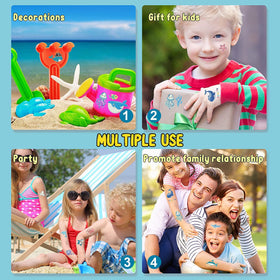 PARTYWIND luminous tattoos glowing in the dark for eye-catching party fun
