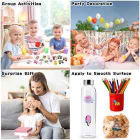 PARTYWIND tattoos worn by children at a birthday party creating festive fun