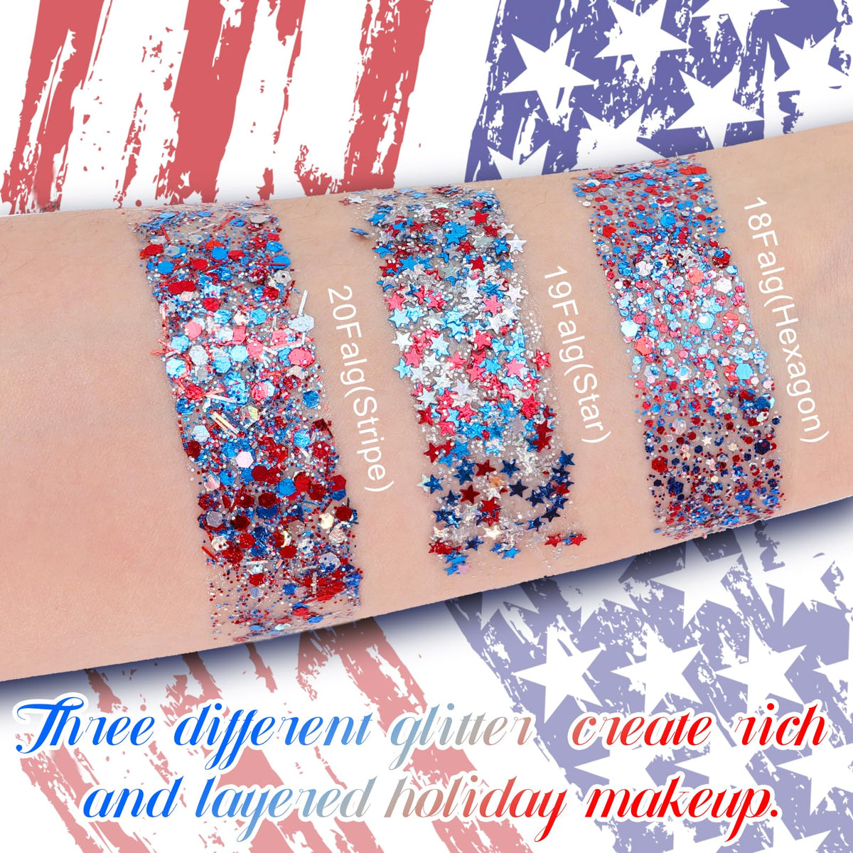 PASNOWFU glitter stick shown next to lipstick for scale and convenient pocket-sized portability