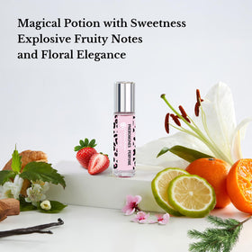 PAT-YES perfume oil texture drop illustrating non-drying oil base for lasting scent