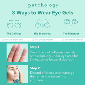 Patchology application under-eye demonstration for quick five-minute use