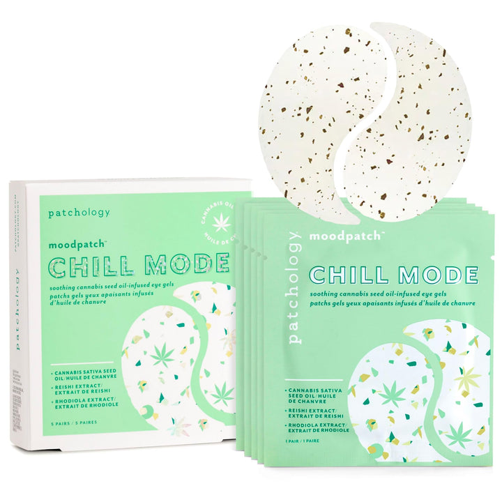 Patchology front packaging showing five pairs and benefits