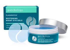 Patchology front packaging showing product and benefits