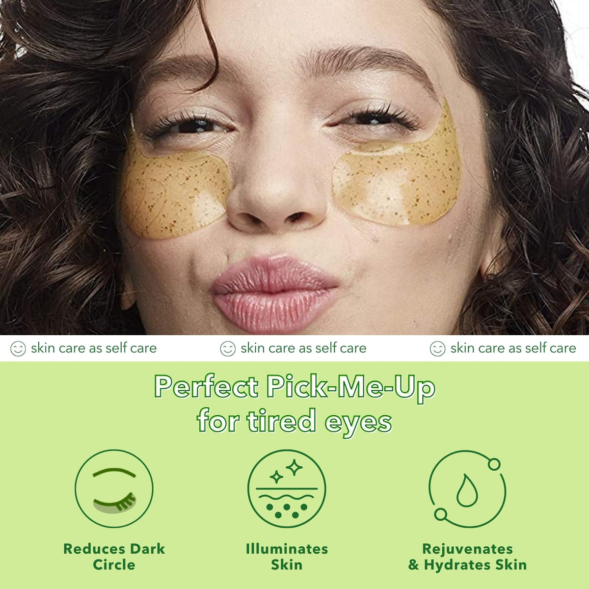 Patchology green tea leaves and product conveying antioxidant benefit