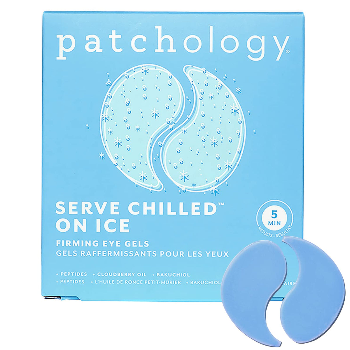 Patchology patches on bathroom shelf in lifestyle scene for easy daily use