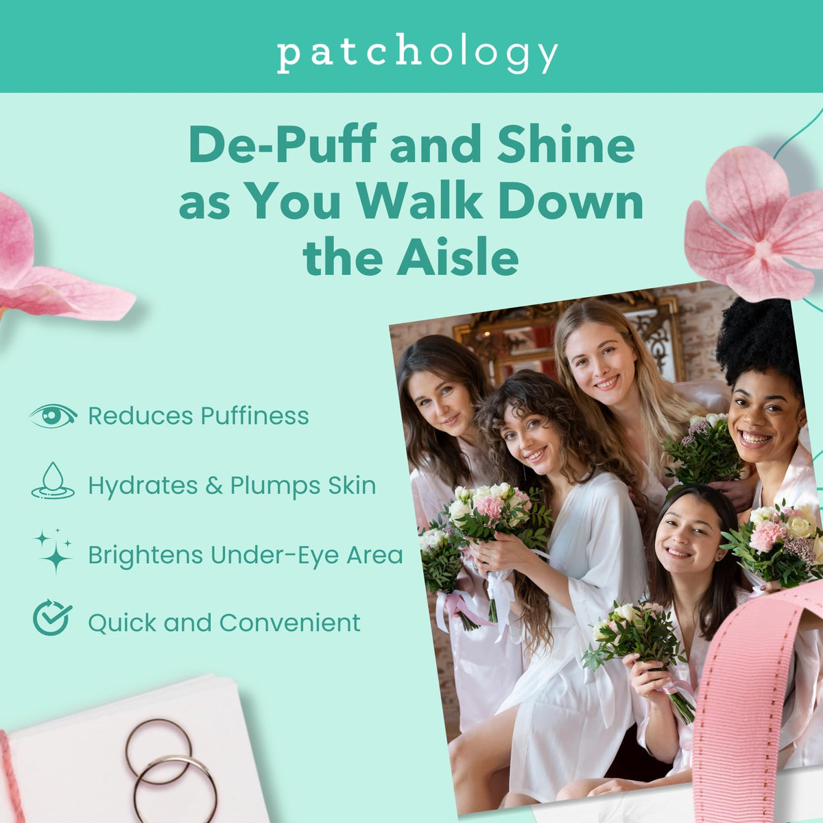 Patchology open sachet with two gel patches visible for ease