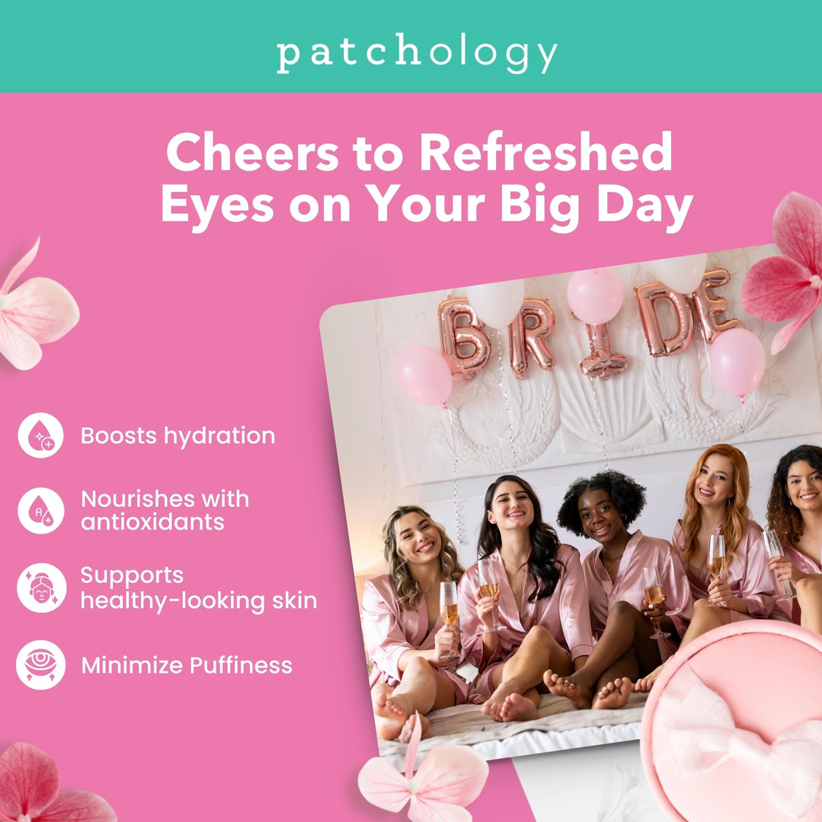 Patchology Rosé patch close-up texture showing hydrating hydrogel benefits