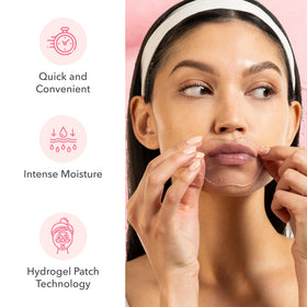 Patchology five individually wrapped masks next to a coin for portable size context
