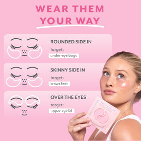 Patchology single-use packets styled in a self-care setting for gifting