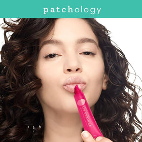Patchology close-up texture showing glossy-to-balm transformation and hydration