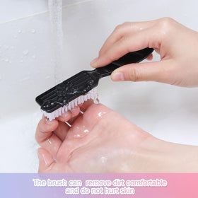 Patelai brushes hanging in bathroom for tidy storage and fast drying