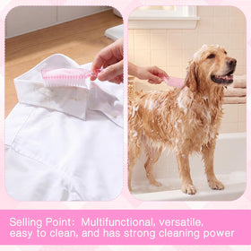 Patelai brush in sink demonstrating easy reach for under-nail scrubbing