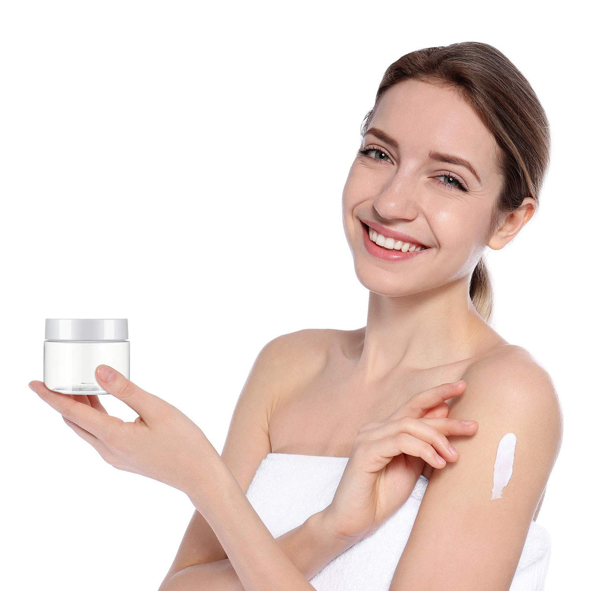 Patelai jar on vanity with cream inside, organized grooming benefit