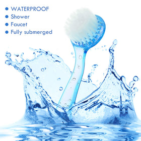 Patelai brush in use cleansing a face to remove makeup and impurities