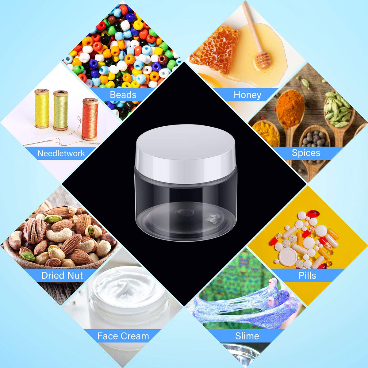 Patelai jar with wide mouth open for easy filling and scooping