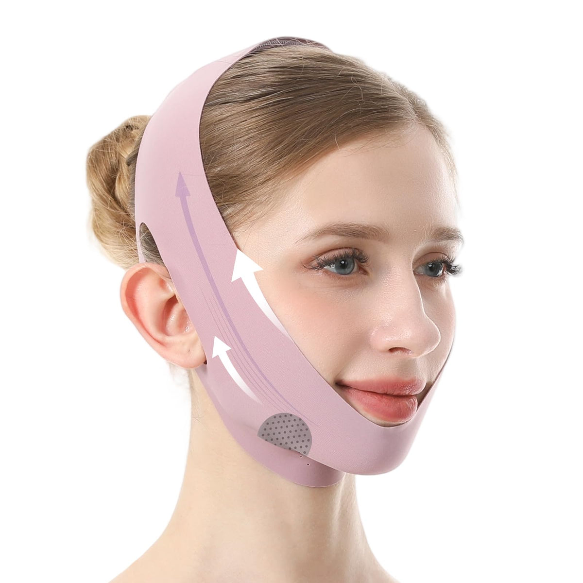 Patobes front view of V Line mask showing shape and fit for defined jawline