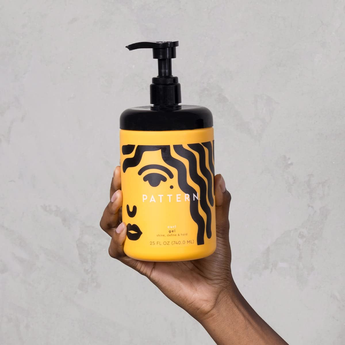 PATTERN next to common items to show bottle size and travel-friendly benefit