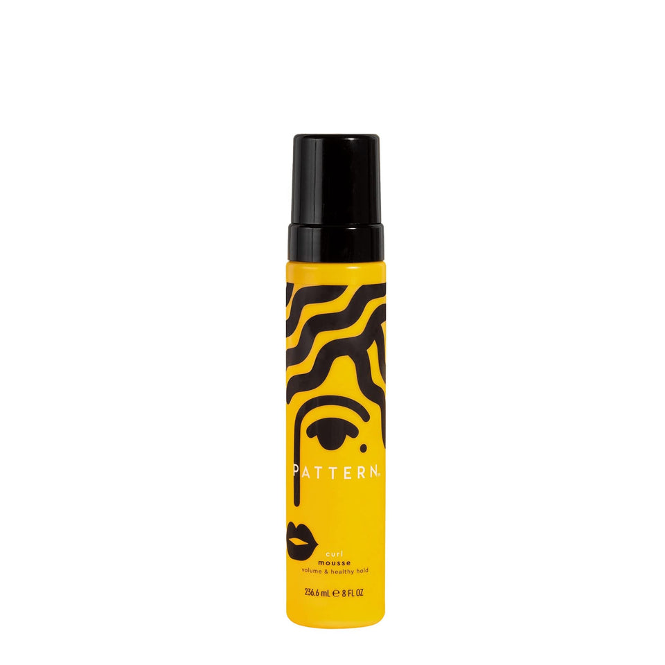 PATTERN curl mousse front packaging showing bottle and brand for easy recognition and shelf appeal