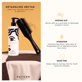 PATTERN pump nozzle close-up demonstrating controlled dispensing for less waste