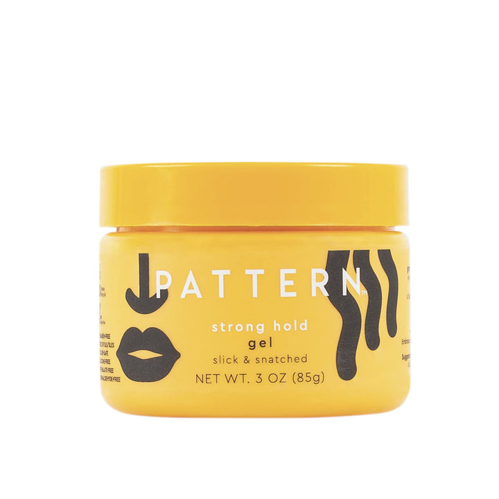 PATTERN front packaging showing compact 3 oz jar and product name, travel-friendly benefit