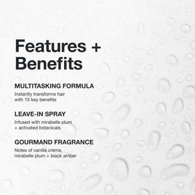 Paul Mitchell 15-In-1 mist sprayed from hand for easy application