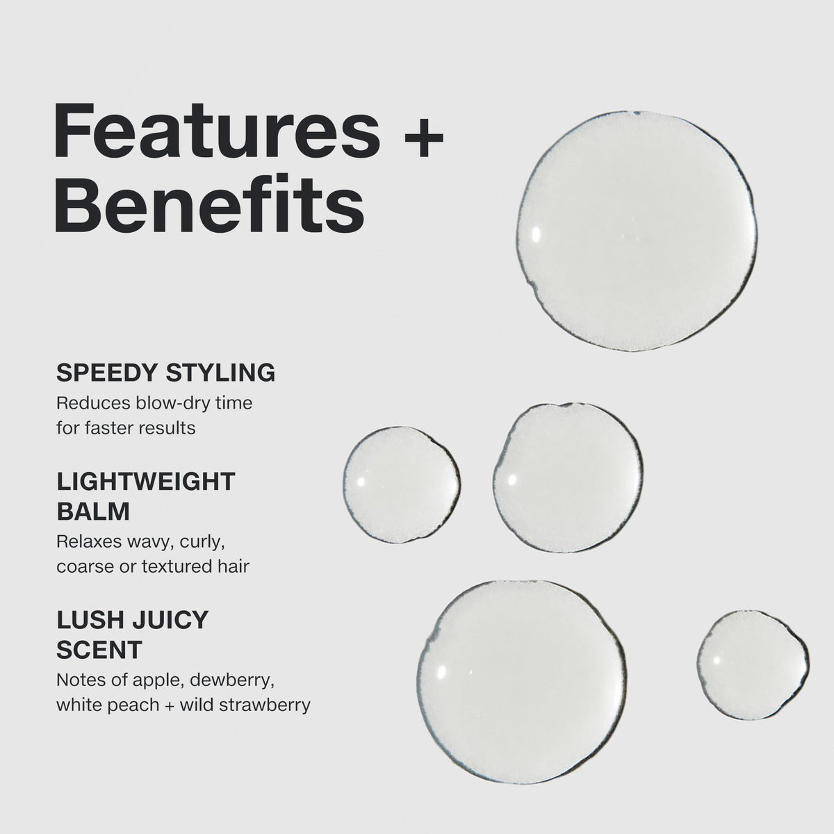Paul Mitchell balm applied to damp hair for faster drying and sleek results