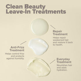 Paul Mitchell product applied to hand before smoothing hair for manageability
