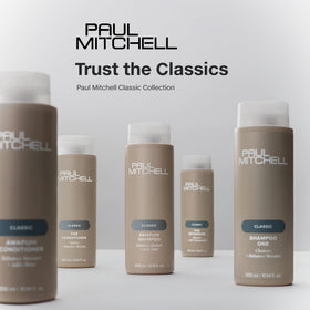 Paul Mitchell model with shiny hair illustrating added shine and smoothness