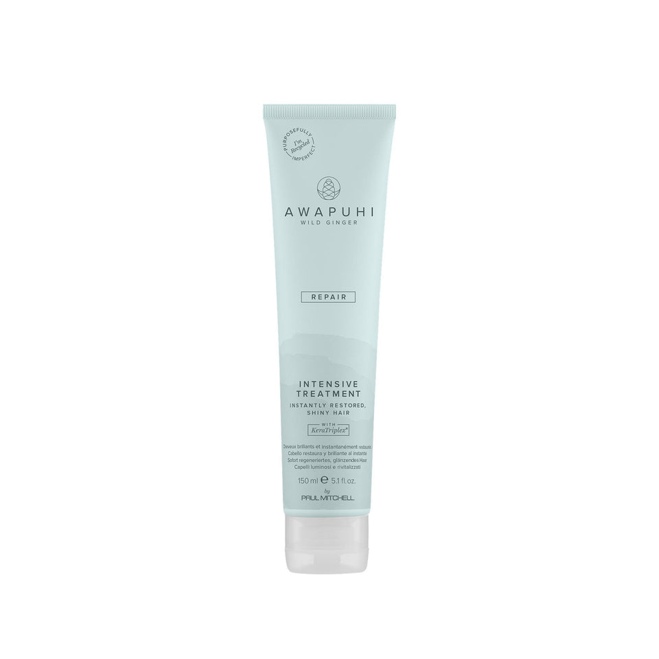 Paul Mitchell Awapuhi Wild Ginger front bottle showing product and benefits