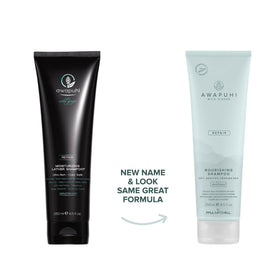 Paul Mitchell Awapuhi Wild Ginger creamy lather close-up demonstrates gentle cleansing