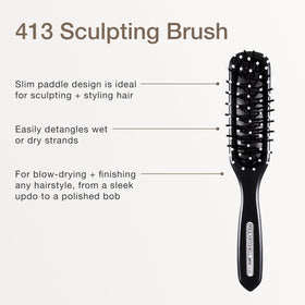 Paul Mitchell bristles closeup demonstrating gentle detangling benefit