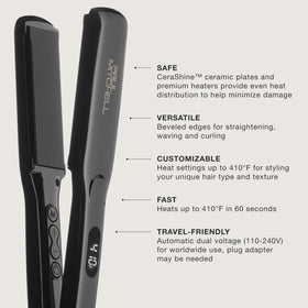 Paul Mitchell CeraShine plate close-up for smooth glide and added shine
