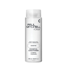 Paul Mitchell front packaging showing fragrance-free conditioner, clear benefit visible