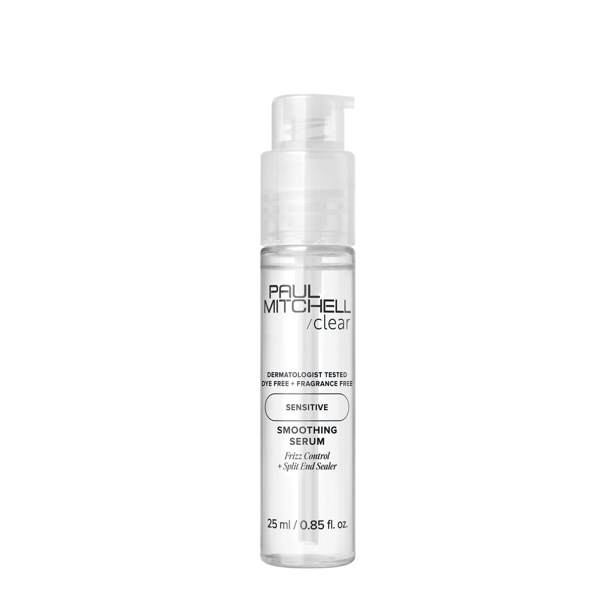 Paul Mitchell front packaging showing clear smoothing serum benefits