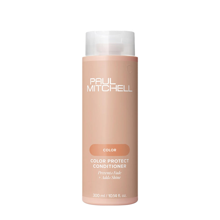 Paul Mitchell front bottle view showing color-safe protection and salon finish