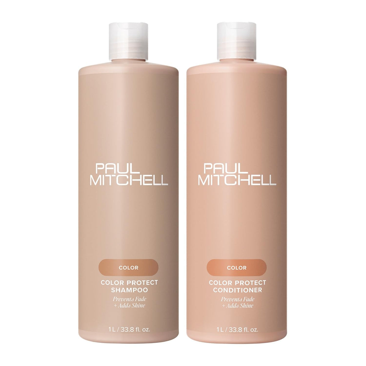 Paul Mitchell Color Protect shampoo and conditioner front packaging showing brand and protection benefits