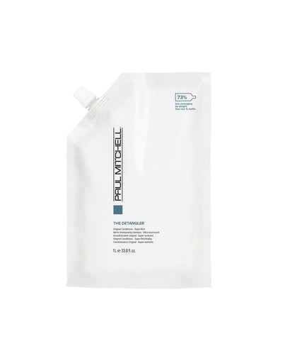 Paul Mitchell detangler front pouch showing product and size for easy identification and savings