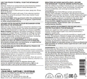 Paul Mitchell recyclable packaging label showing PCR materials and eco-conscious design