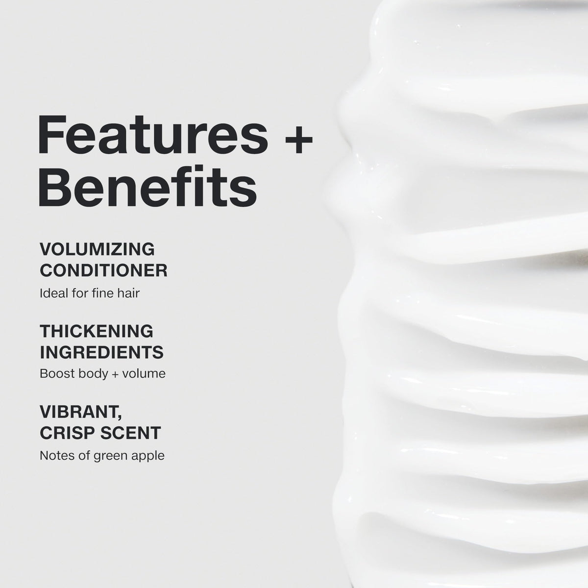 Paul Mitchell extra-body conditioner creamy texture on fingertip, demonstrates lightweight detangling benefit