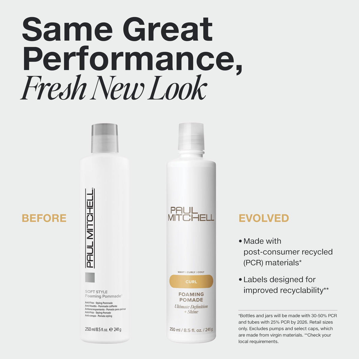 Paul Mitchell foam dispensed on hand showing lightweight texture and easy spreadability