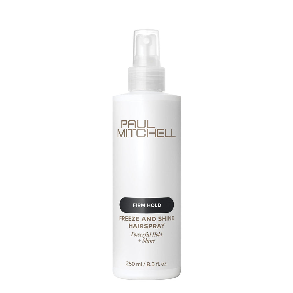Paul Mitchell front packaging showing bottle and label offering maximum hold